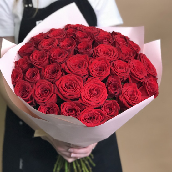 Букеты из роз Букет из 41 розы (50 см)