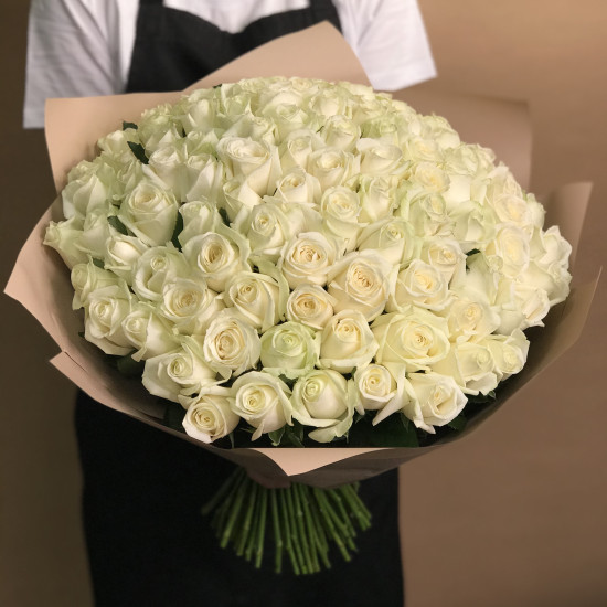Букеты из роз Букет из 101 розы (50 см)